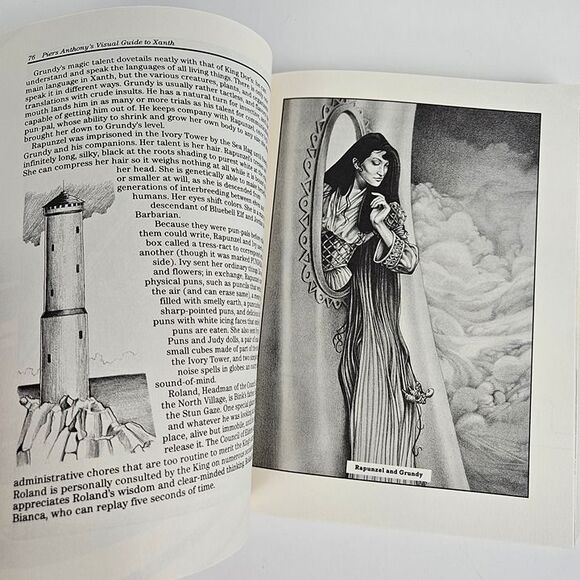 Book Piers Anthony & Jody Nye VISUAL GUIDE TO XANTH Xanthian Wonders Vintage '89 - Picture 10 of 10